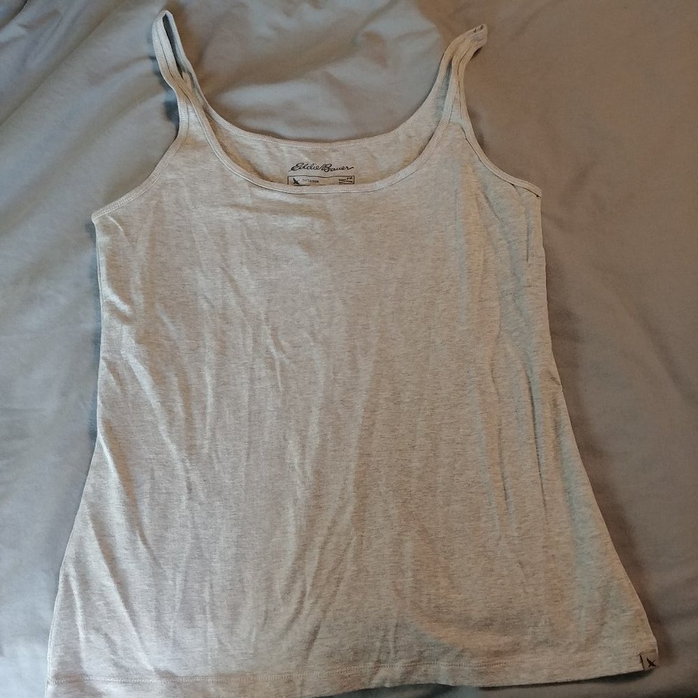 Eddi Bauer grey tank top, M